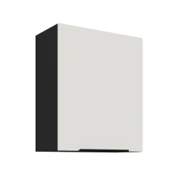 Szafka górna 60 cm CALIA 60 G - 72 1F CRYSTAL WHITE / CZARNY z powłoką ANTI FINGERPRINT