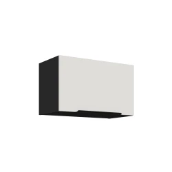 Szafka górna do zabudowy okapu CALIA 60 GU-36 1F CRYSTAL WHITE / CZARNY z powłoką ANTI FINGERPRINT