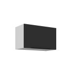 Szafka górna do zabudowy okapu CALIA 60 GU-36 1F CZARNY / CZARNY z powłoką ANTI FINGERPRINT