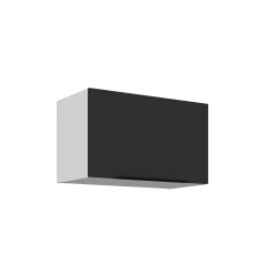 Szafka górna do zabudowy okapu CALIA 60 GU-36 1F CZARNY / CZARNY z powłoką ANTI FINGERPRINT