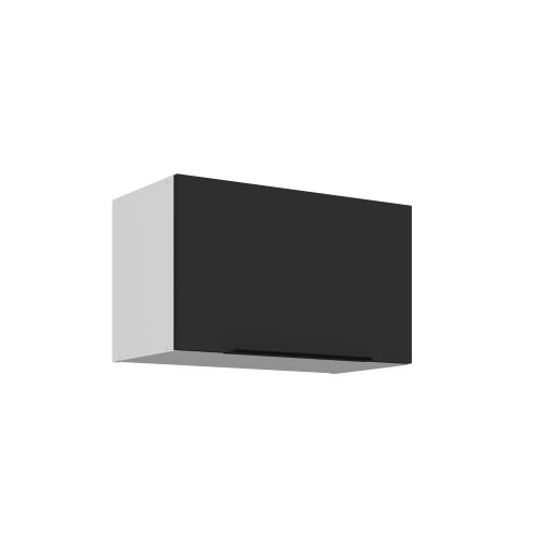 Przejdź do produktu Szafka górna do zabudowy okapu CALIA 60 GU-36 1F CZARNY / CZARNY z powłoką ANTI FINGERPRINT