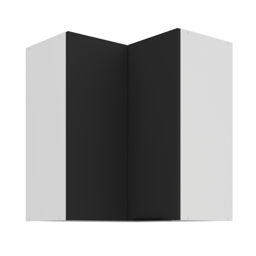 Przejdź do produktu Szafka górna narożna 60 x 60 cm CALIA GN-72 2F (90°) CZARNY MAT / BIAŁY z powłoką ANTI FINGERPRINT