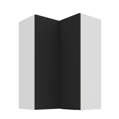 Przejdź do produktu Szafka górna narożna 60 x 60 cm CALIA GN-90 2F (90°) CZARNY MAT / BIAŁY z powłoką ANTI FINGERPRINT