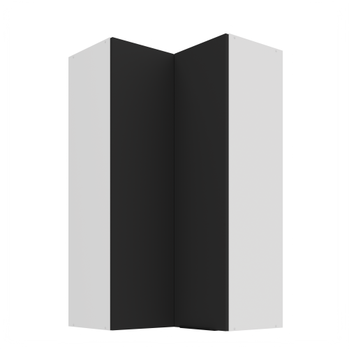 Przejdź do produktu Szafka górna narożna 60 x 60 cm CALIA GN-108 2F (90°) CZARNY MAT / BIAŁY z powłoką ANTI FINGERPRINT