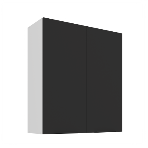 Przejdź do produktu Szafka górna 80 cm CALIA 80 G-90 2F CZARNY MAT / BIAŁY z powłoką ANTI FINGERPRINT