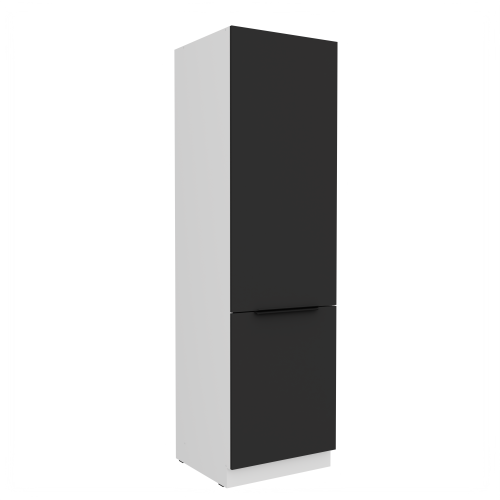 Przejdź do produktu Szafka kuchenna słupek CALIA 60 LO-210 2F CZARNY MAT / BIAŁY z powłoką ANTI FINGERPRINT