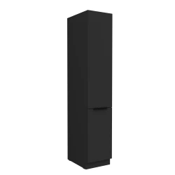 Szafka kuchenna słupek CALIA 40 DK-210 2F CZARNY MAT  / CZARNY z powłoką ANTI FINGERPRINT