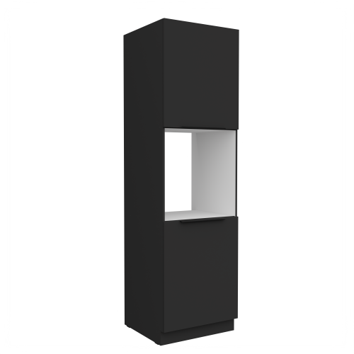 Przejdź do produktu Szafka kuchenna słupek CALIA 60 DP-210 2F CZARNY MAT / CZARNY  z powłoką ANTI FINGERPRINT