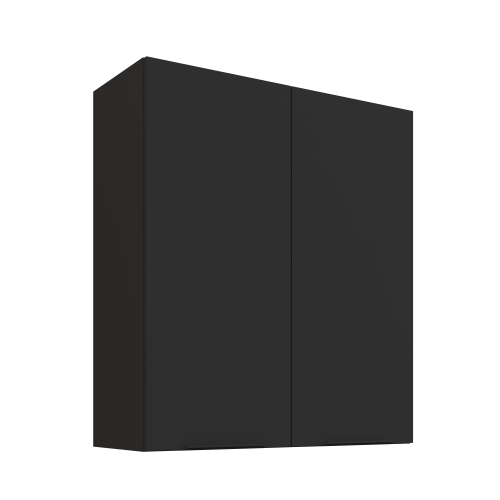 Przejdź do produktu Szafka górna 80 cm CALIA 80 G-90 2F CZARNY MAT / CZARNY z powłoką ANTI FINGERPRINT