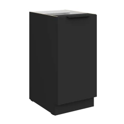 Szafka dolna CALIA 40 D 1F BB CZARNY MAT / CZARNY z powłoką ANTI FINGERPRINT