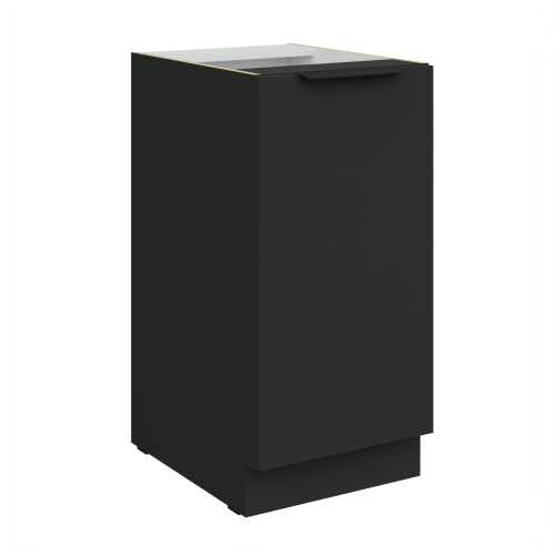 Przejdź do produktu Szafka dolna CALIA 40 D 1F BB CZARNY MAT / CZARNY z powłoką ANTI FINGERPRINT
