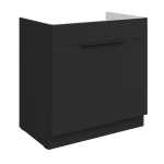 Szafka dolna CALIA 80 ZL 1S BB zabudowa pod zlew CZARNY MAT / CZARNY z powłoką ANTI FINGERPRINT
