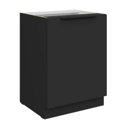 Szafka dolna CALIA 60 D 1F BB CZARNY MAT / CZARNY z powłoką ANTI FINGERPRINT