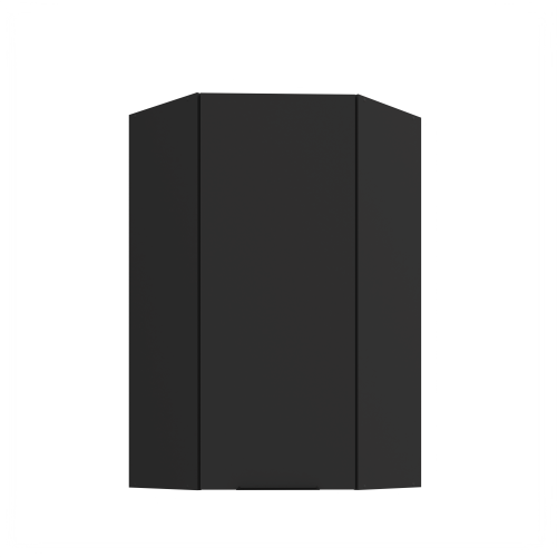 Przejdź do produktu Szafka górna narożna 60 x 60 cm CALIA GN-108 1F (45°) CZARNY MAT / CZARNY z powłoką ANTI FINGERPRINT