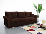 Kanapa rozkładana, sofa ROSI z funkcją spania, wybór tkaniny/ kolor brązowy