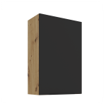Szafka górna 60 cm CALIA 60 G - 90 1F CZARNY MAT / DĄB ARTISAN z powłoką ANTI FINGERPRINT