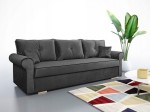Kanapa rozkładana, sofa ROSI z funkcją spania, wybór tkaniny/ szary PREMIUM