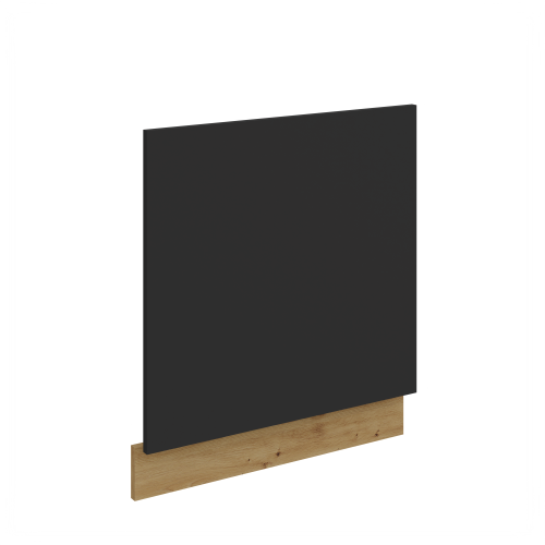 Przejdź do produktu Front do zabudowy zmywarki 60 cm CALIA ZM 570 x 596 CZARNY MAT / DĄB ARTISAN z powłoką ANTI FINGERPRINT