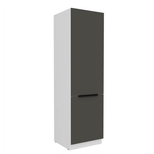 Przejdź do produktu Szafka kuchenna słupek CALIA 60 DK-210 2F GRAFIT / BIAŁY z powłoką ANTI FINGERPRINT