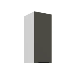 Szafka górna 30cm CALIA 30 G-72 1F GRAFIT / BIAŁY z powłoką ANTI FINGERPRINT