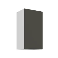 Szafka górna 40cm CALIA 40 G-72 1F GRAFIT / BIAŁY z powłoką ANTI FINGERPRINT