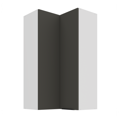 Przejdź do produktu Szafka górna narożna 60 x 60 cm CALIA GN-108 2F (90°) GRAFIT / BIAŁY z powłoką ANTI FINGERPRINT
