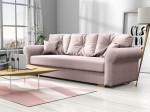 Kanapa rozkładana, sofa ROSI z funkcją spania, wybór tkaniny/ pudrowy róż