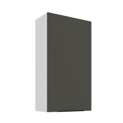 Szafka górna 60 cm CALIA 60 G - 108 1F GRAFIT / BIAŁY z powłoką ANTI FINGERPRINT
