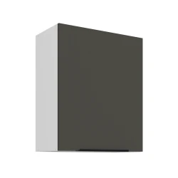 Szafka górna 60 cm CALIA 60 G - 72 1F GRAFIT / BIAŁY z powłoką ANTI FINGERPRINT