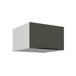 Szafka górna nadstawna CALIA 60 NAGU-36 1F pawlacz GRAFIT / BIAŁY z powłoką ANTI FINGERPRINT