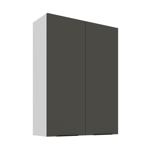 Przejdź do produktu Szafka górna 80 cm CALIA 80 G-108 2F GRAFIT / BIAŁY z powłoką ANTI FINGERPRINT