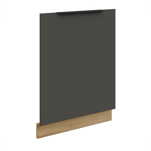 Przejdź do produktu Front do zabudowy zmywarki 60 cm CALIA ZM 713 x 596 GRAFIT MAT / DĄB ARTISAN z powłoką ANTI FINGERPRINT