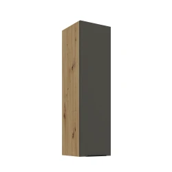Szafka górna 30cm CALIA 30 G-108 1F GRAFIT MAT / DĄB ARTISAN z powłoką ANTI FINGERPRINT