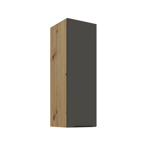 Przejdź do produktu Szafka górna 30cm CALIA 30 G-90 1F GRAFIT MAT / DĄB ARTISAN  z powłoką ANTI FINGERPRINT