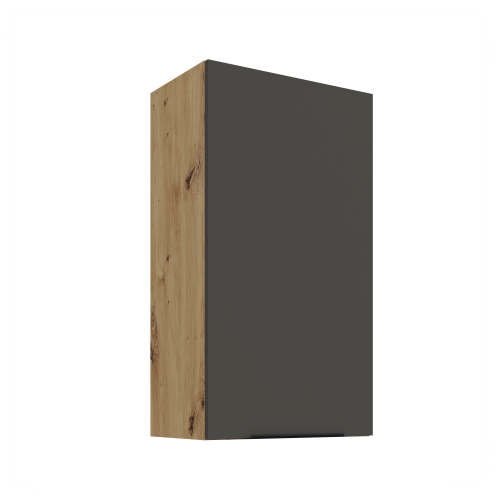Przejdź do produktu Szafka górna 50 cm CALIA 50 G-90 1F BB GRAFIT MAT / DĄB ARTISAN z powłoką ANTI FINGERPRINT