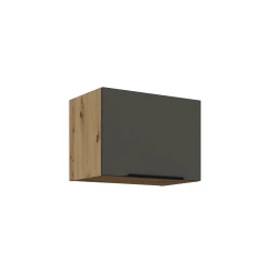 Szafka górna do zabudowy okapu CALIA 50 GU-36 1F GRAFIT MAT / DĄB ARTISAN z powłoką ANTI FINGERPRINT