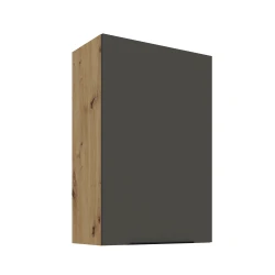 Szafka górna 60 cm CALIA 60 G - 90 1F GRAFIT MAT / DĄB ARTISAN z powłoką ANTI FINGERPRINT