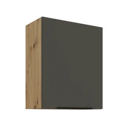 Szafka górna 60 cm CALIA 60 G - 72 1F GRAFIT MAT / DĄB ARTISAN z powłoką ANTI FINGERPRINT