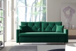 Kanapa rozkładana, sofa MAITE z funkcją spania, wybór tkanin/ ciemna zieleń