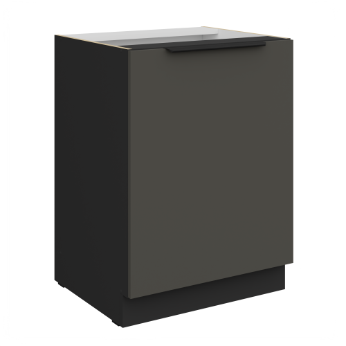Przejdź do produktu Szafka dolna CALIA 60 D 1F BB GRAFIT MAT / CZARNY z powłoką ANTI FINGERPRINT