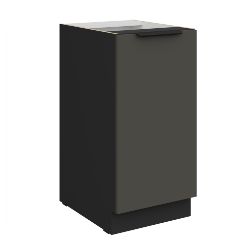 Przejdź do produktu Szafka dolna CALIA 40 D 1F BB GRAFIT MAT / CZARNY z powłoką ANTI FINGERPRINT