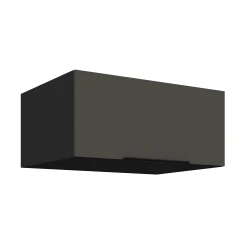 Szafka górna nadstawna CALIA 80 NAGU-36 1F pawlacz GRAFIT MAT / CZARNY z powłoką ANTI FINGERPRINT