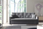 Kanapa rozkładana, sofa MAITE z funkcją spania, wybór tkaniny/ grafit