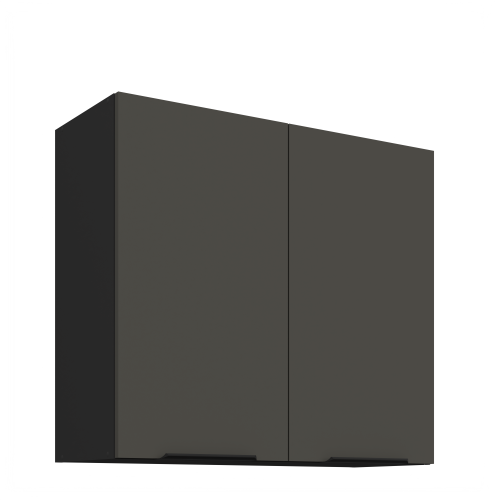 Przejdź do produktu Szafka górna 80 cm CALIA 80 G-72 2F GRAFIT MAT / CZARNY z powłoką ANTI FINGERPRINT