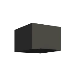 Szafka górna nadstawna CALIA 50 NAGU-36 1F pawlacz GRAFIT MAT / CZARNY z powłoką ANTI FINGERPRINT