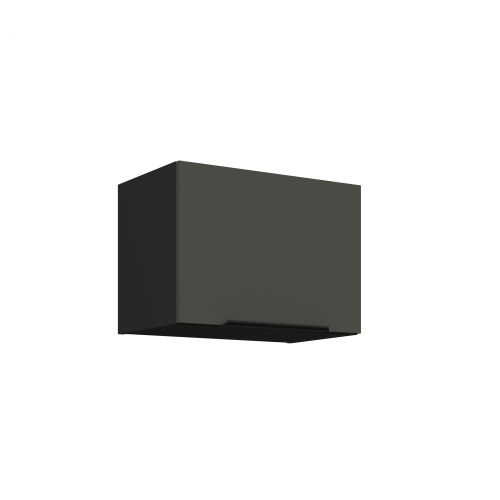Przejdź do produktu Szafka górna do zabudowy okapu CALIA 50 GU-36 1F GRAFIT MAT / CZARNY z powłoką ANTI FINGERPRINT
