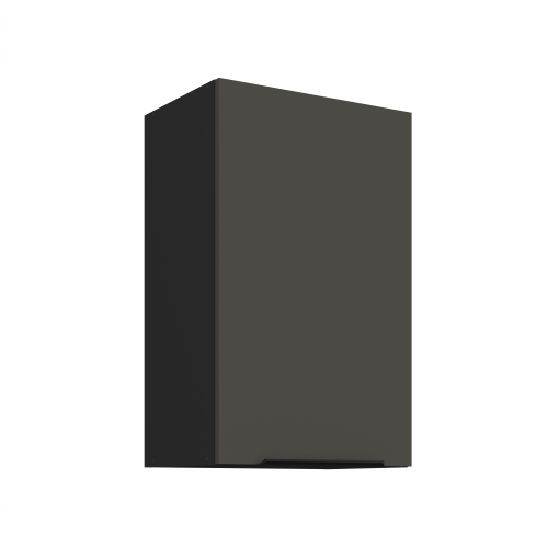 Przejdź do produktu Szafka górna wisząca 45 G-72 1F CALIA - GRAFIT MAT / CZARNY  z powłoką ANTI FINGERPRINT