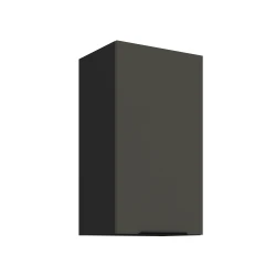 Szafka górna 40cm CALIA 40 G-72 1F GRAFIT MAT / CZARNY z powłoką ANTI FINGERPRINT