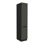 Szafka kuchenna słupek CALIA 40 DK-210 2F GRAFIT MAT  / CZARNY z powłoką ANTI FINGERPRINT