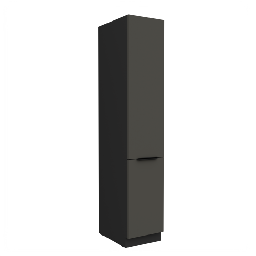 Przejdź do produktu Szafka kuchenna słupek CALIA 40 DK-210 2F GRAFIT MAT  / CZARNY z powłoką ANTI FINGERPRINT